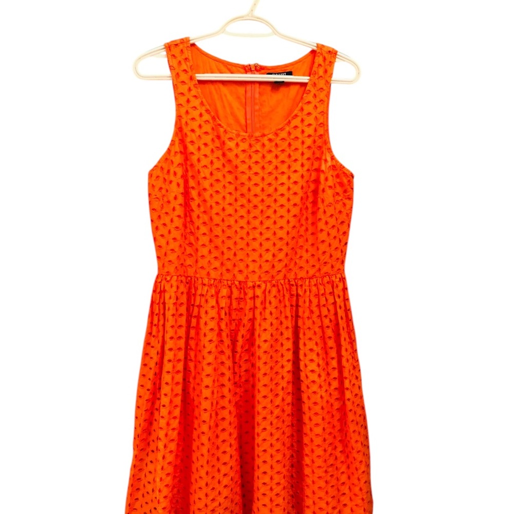 Old Navy Bright Tennessee Orange Patterned Mini Dress